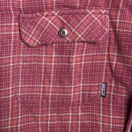 90s Patagonia ORGANIC COTTON ヘビーフランネルシャツ