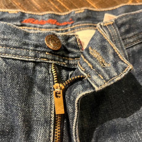 90s~ Eddie Bauer デニムペインターパンツ "Flannel Liner" W35×L32
