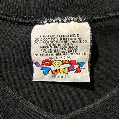 90s LOONEY TUNES キャラクタープリントTシャツ TAZ