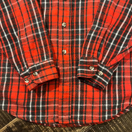 80s  St. John’s Bay "BIG MAC FLANNEL" ヘビーネルシャツ / "RED×BLACK×WHITE"