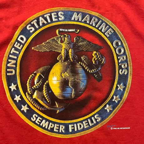 80s SCREEN STARS "U.S. MARINE CORPS" プリントTシャツ