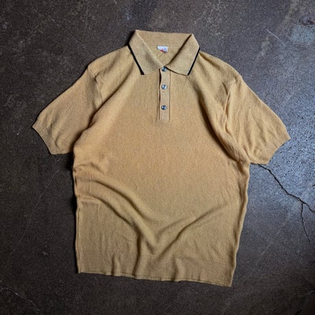 70s 半袖ニットポロ