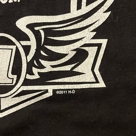 10s HARLEY-DAVIDSON "NEVER FAKED / NO CAGES" ロングスリーブTシャツ