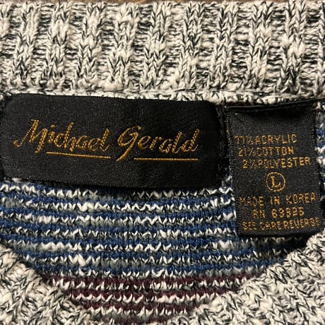 90s~ Michael Gerald ジャガードニットセーター