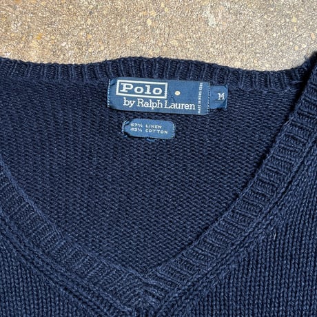 Polo by Ralph Lauren リネンコットンニットセーター