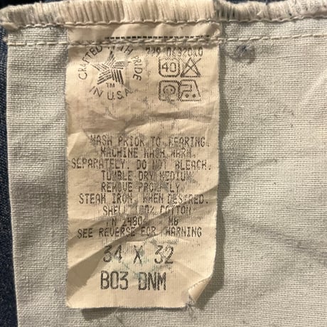 90s Carhartt デニムペインターパンツ / B03 DNM "34 X 32" MADE IN USA