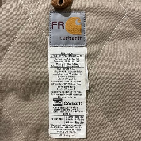 00s Carhartt "FR" ダックボンバージャケット