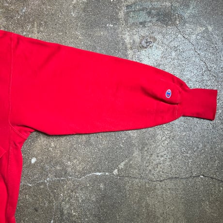 90s Champion Reverse Weave チンスト付きハーフスナップスウェット ”ボロ”