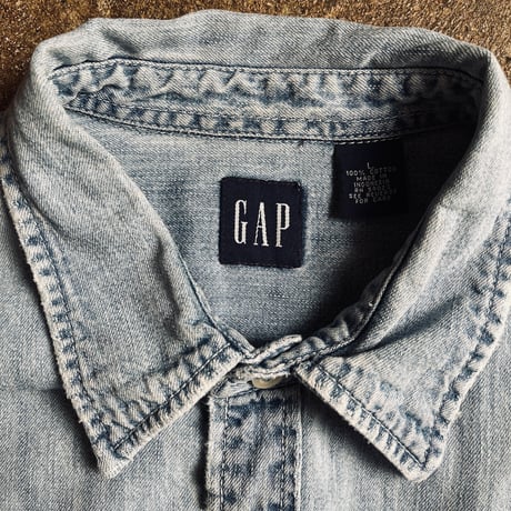 00s GAP 半袖デニムシャツ