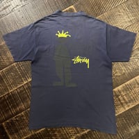 OLD STUSSY "SHADOW MAN" プリントTシャツ / 白タグ