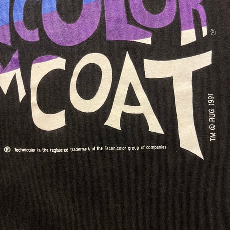 90s Joseph and the Amazing Technicolor Dreamcoat ミュージカルTシャツ