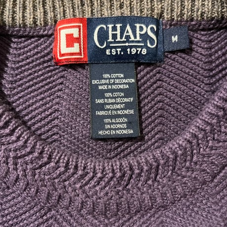 CHAPS コットンニットセーター