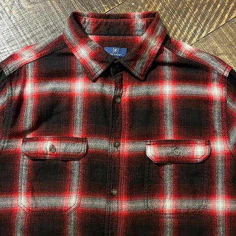GEORGE ライトフランネルシャツ "Ombre Plaid"