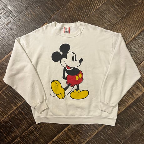 90s Disney "Mickey Mouse" キャラクタープリントスウェット