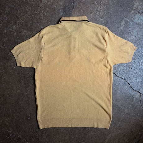 70s 半袖ニットポロ