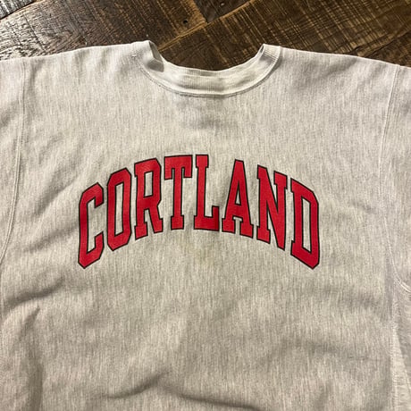 90s Champion REVERSE WEAVE 両面プリントスウェット / CORTLAND