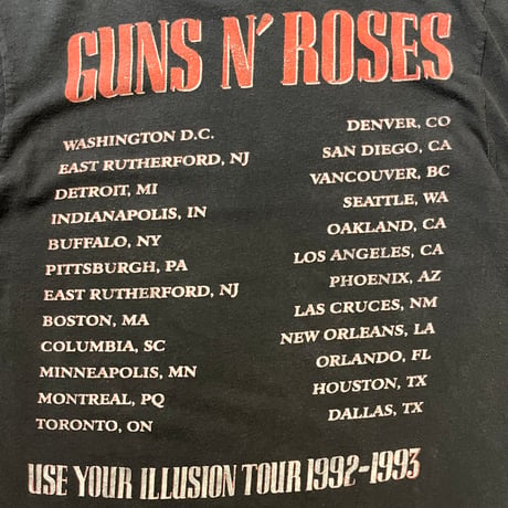 10s GUNS N’ ROSES "Skeleton Crew" バンドTシャツ