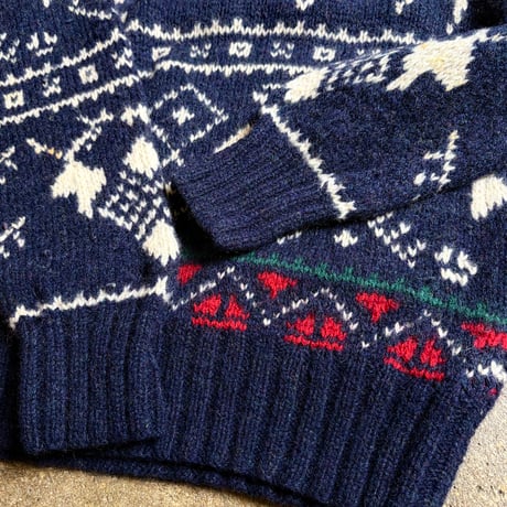 90s CHAPS RALPH LAUREN ハンドニットセーター