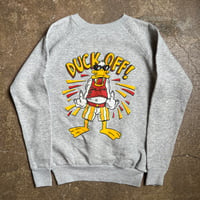 80s Pannill プリントスウェット "DUCK OFF!"