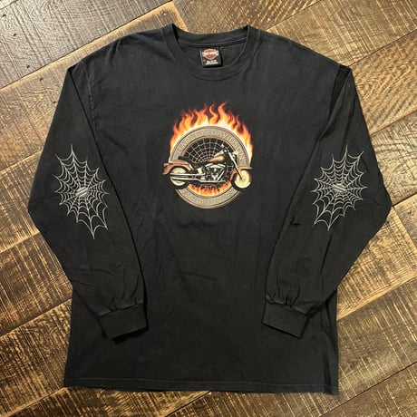 00s Harley-Davidson "FACTORY TOURS" ロングスリーブTシャツ