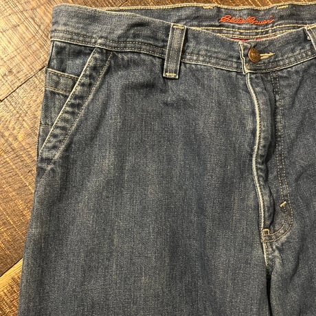 90s~ Eddie Bauer デニムペインターパンツ "Flannel Liner" W35×L32