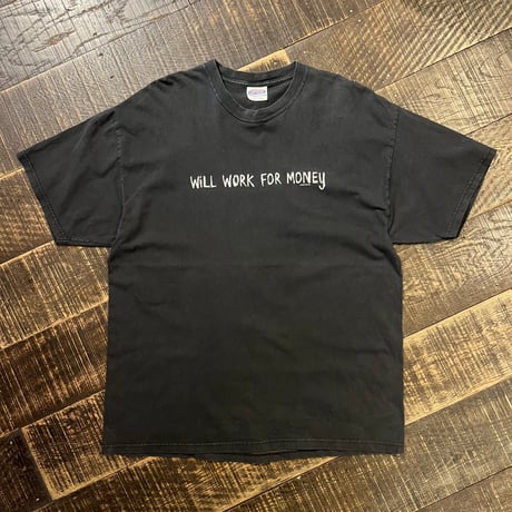 00s Hanes メッセージTシャツ