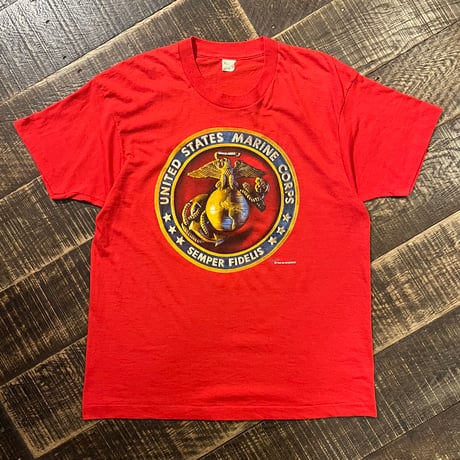 80s SCREEN STARS "U.S. MARINE CORPS" プリントTシャツ