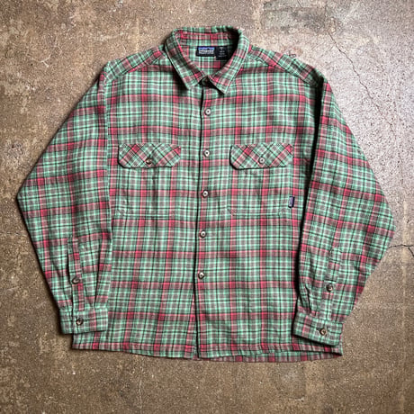 90s Patagonia ORGANIC COTTON ヘビーフランネルシャツ