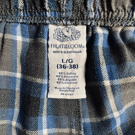 FRUIT OF THE LOOM MEN’S SLEEPWEAR パジャマパンツ