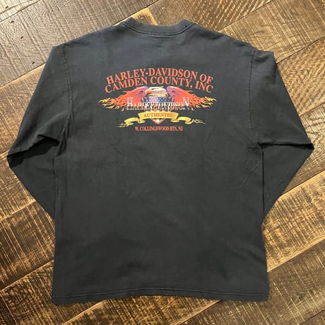 00s Harley-Davidson "W. COLLINGSWOOD HTS, NJ" ロングスリーブTシャツ