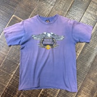90s HARLEY-DAVIDSON "OCEAN STATE" プリントTシャツ / FADE