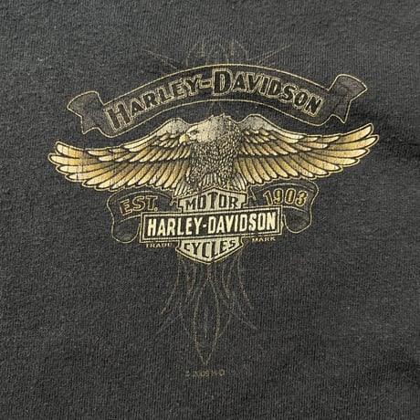 00s Harley-Davidson "METRO" ヘンリーネックロングスリーブTシャツ