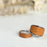 【本革レザーリング_キャメル】3サイズ＆デザイン2種,ファッション,アクセサリー,経年変化,プレゼント,ペアリング,ラッピングOK