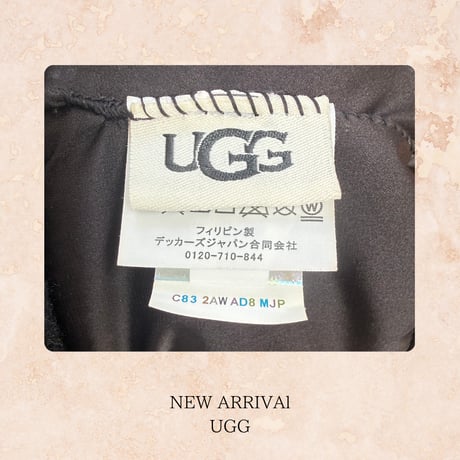 【美品】UGG アグ ボア バケットハット ブラック ステッチデザイン