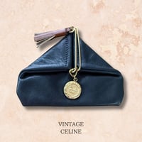 【Vintage】CELINE セリーヌ タッセル がま口 コインパース