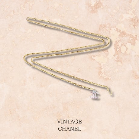 【1997年製・希少コンビ】VINTAGE CHANEL スイングココマーク ロングネックレス