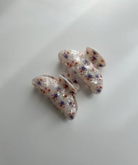 フラワーミニヘアクリップ