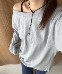 ビンテージビーズロングネックレス