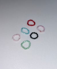 カラフルビーズリング