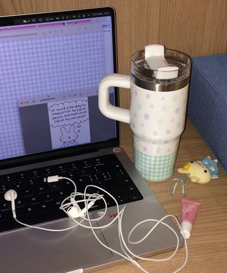 小花タンブラー