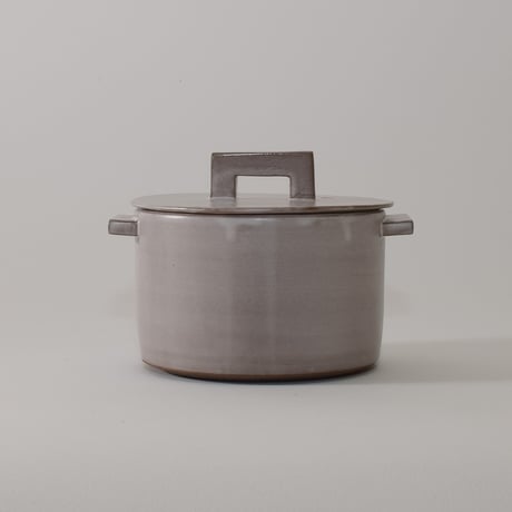 小鍋 （アッシュグレー）［Fujii Msy Pottery］