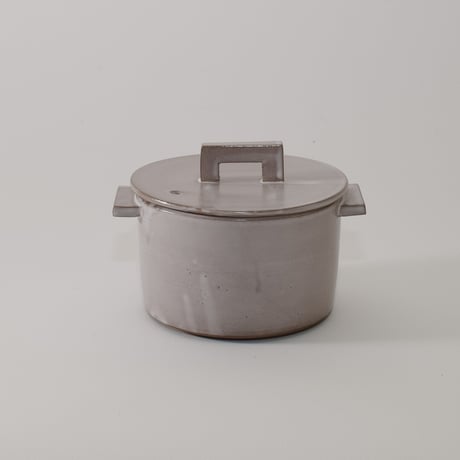 小鍋 （アッシュグレー）［Fujii Msy Pottery］
