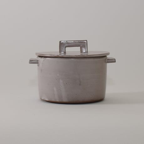 小鍋 （アッシュグレー）［Fujii Msy Pottery］