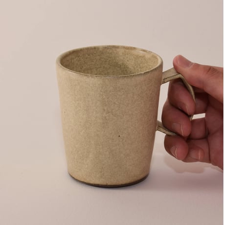 マグカップ（calm）カーキアイボリー［Fujii Msy Pottery］