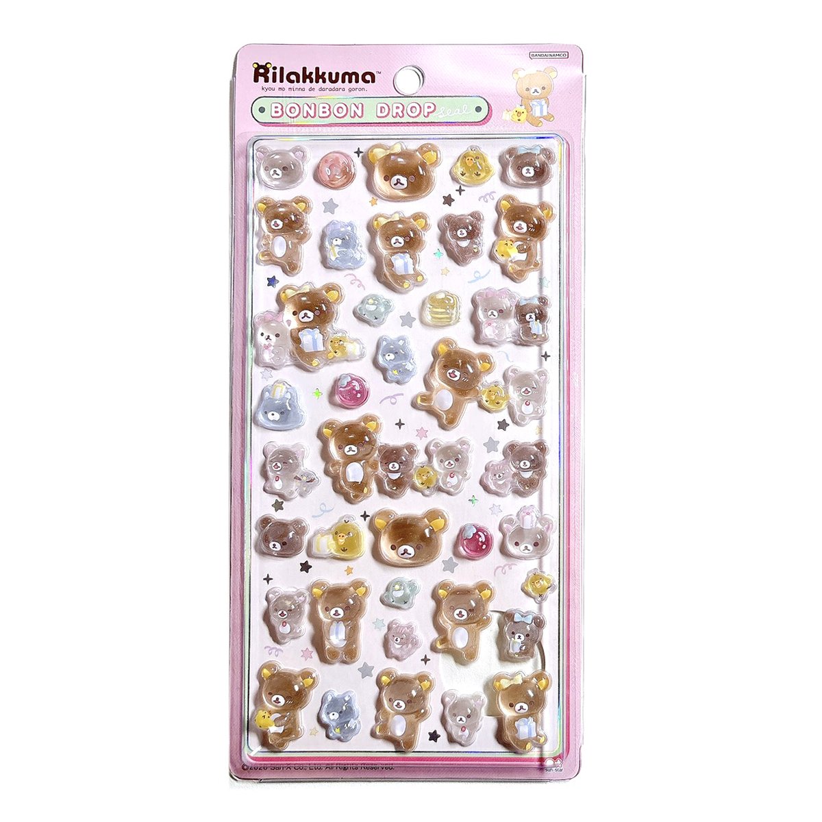 ボンボンドロップシール リラックマ（なかよし） ピンクパッケージ