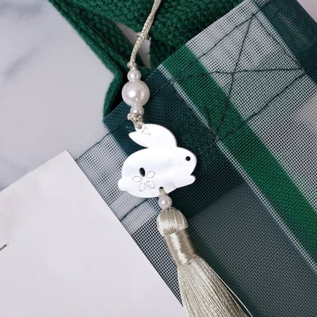 【中秋節限定】スペシャルギフトセット【中秋・金萱月】COLLECTION トートバッグ(緑)とうさぎのタッセルつき