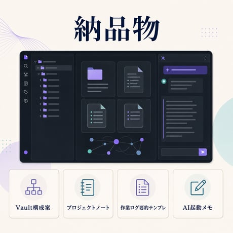 Obsidian AI記憶化 初期構築パック