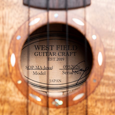 West Field Guitar Craft SOP-MA-JEWEL ソプラノウクレレ #0952026