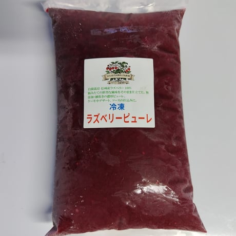 【10月中旬〜順次発送・先行予約】【業務用・限定】信州上田産 国産ラズベリーピューレ 1kg（種抜き・無着色）