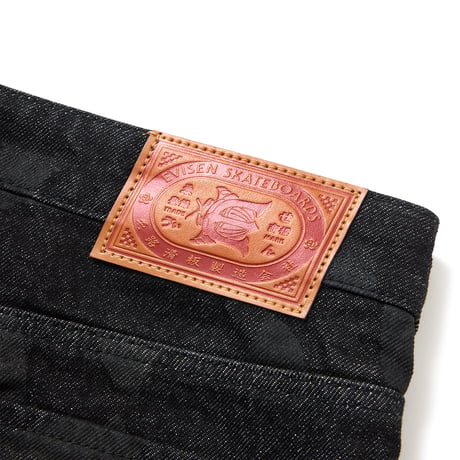 EVISEN  PATTERN DENIM PANTS